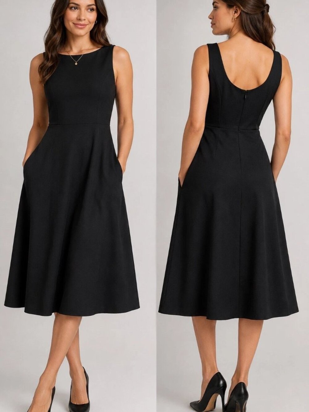 A New Day Black Sleeveless Dress, Medium, NWT